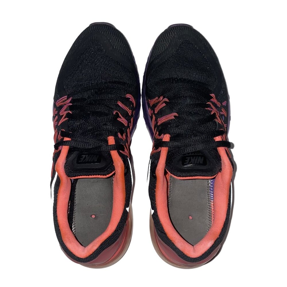 Nike Air Max 2015 Black Hyper Punch 698903-006 Sneakers - Women's Size 7.5 Shoes - Picture 4 of 5